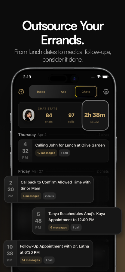 OsmO running phone errands and making calls for you